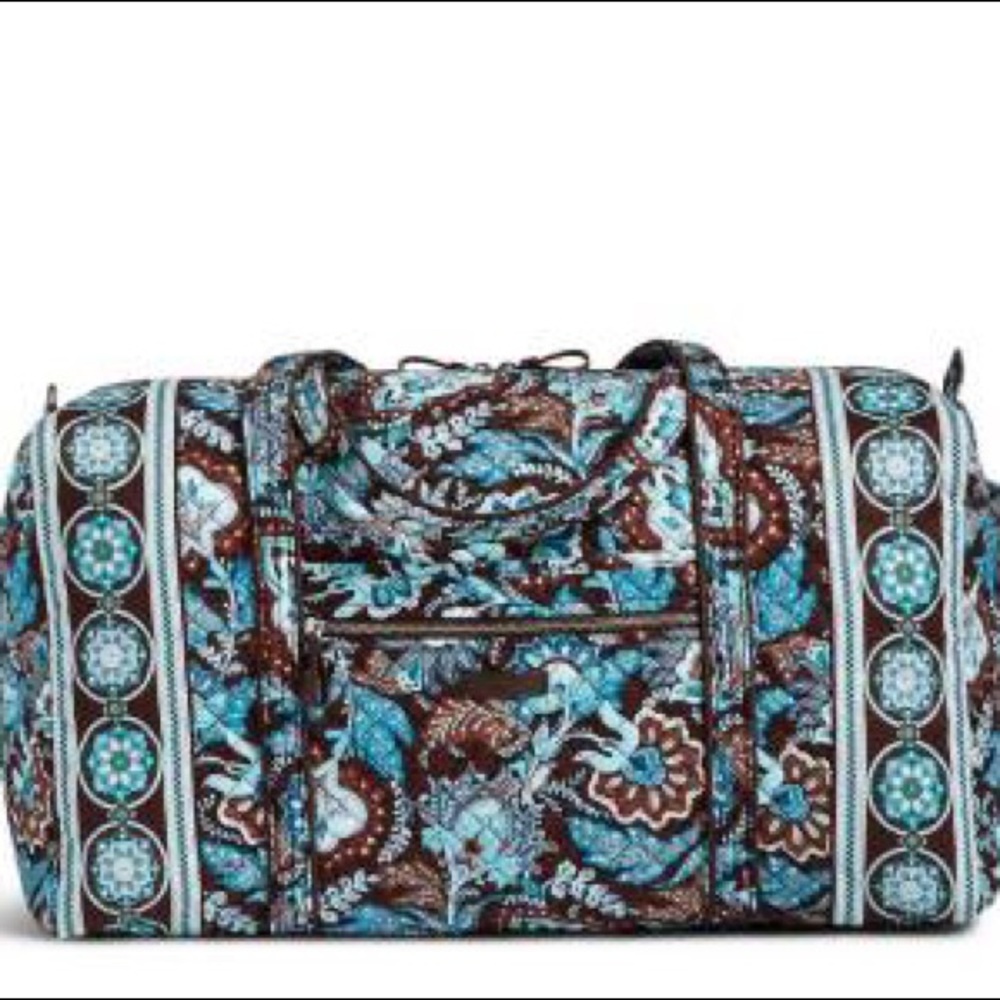Vera Bradley Java Blue Giant Weekend Duffel